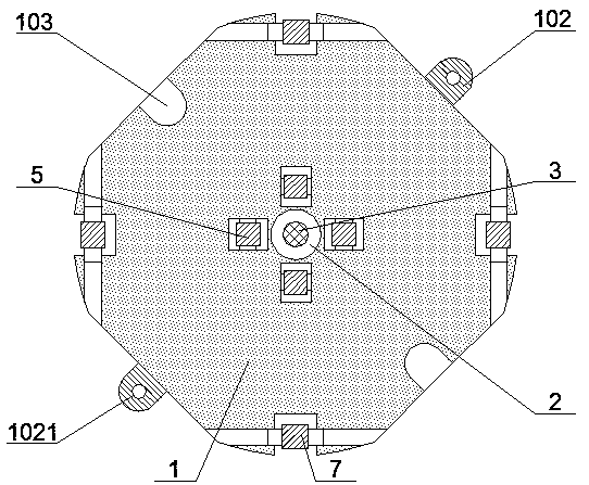 Protective device with flange plastic-coated steel tube and protective packaging method thereof