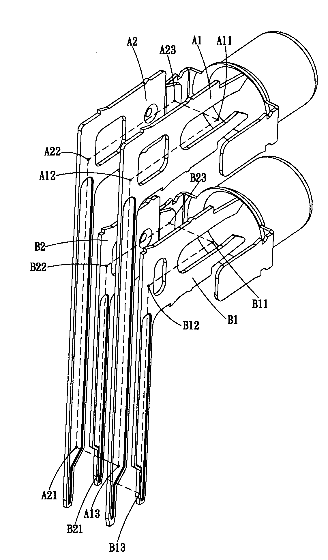 Electric coupler capable of lowering high-frequency crosstalk noise