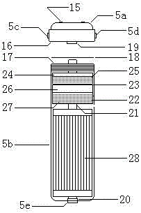 Integral water purifier with sterilizing function and manufacturing method thereof