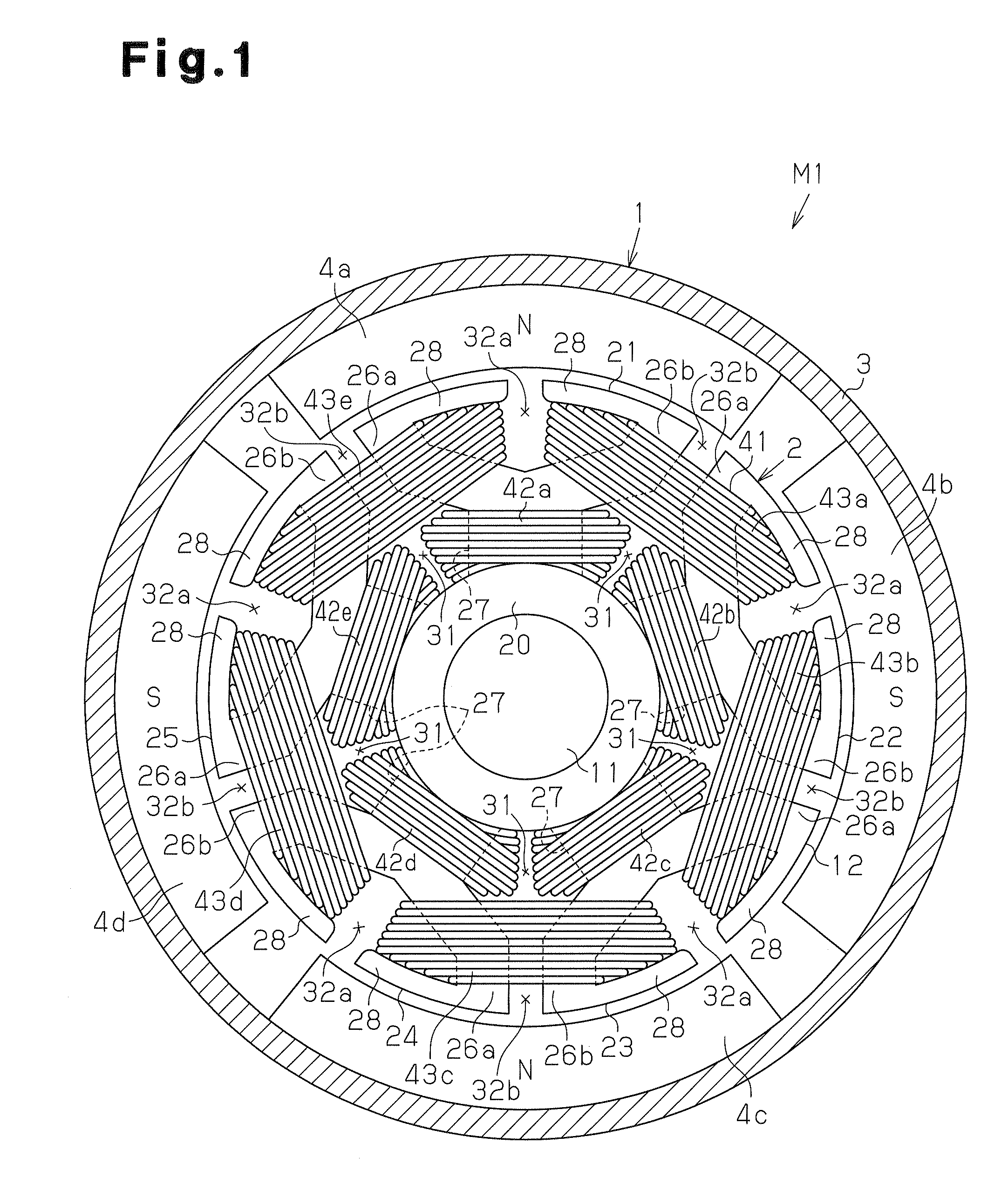 Direct-current motor and manufacturing method for the direct-current motor