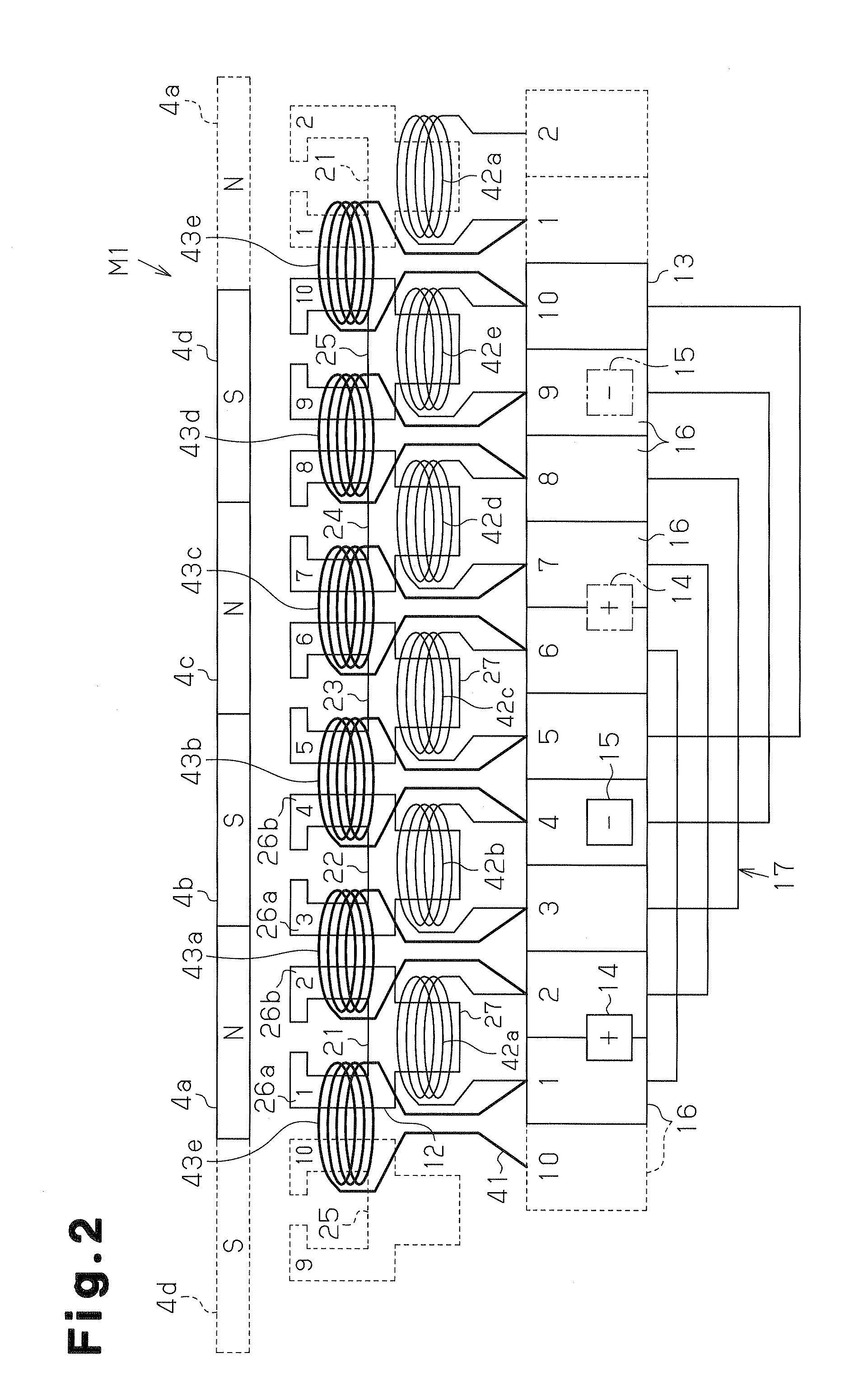 Direct-current motor and manufacturing method for the direct-current motor