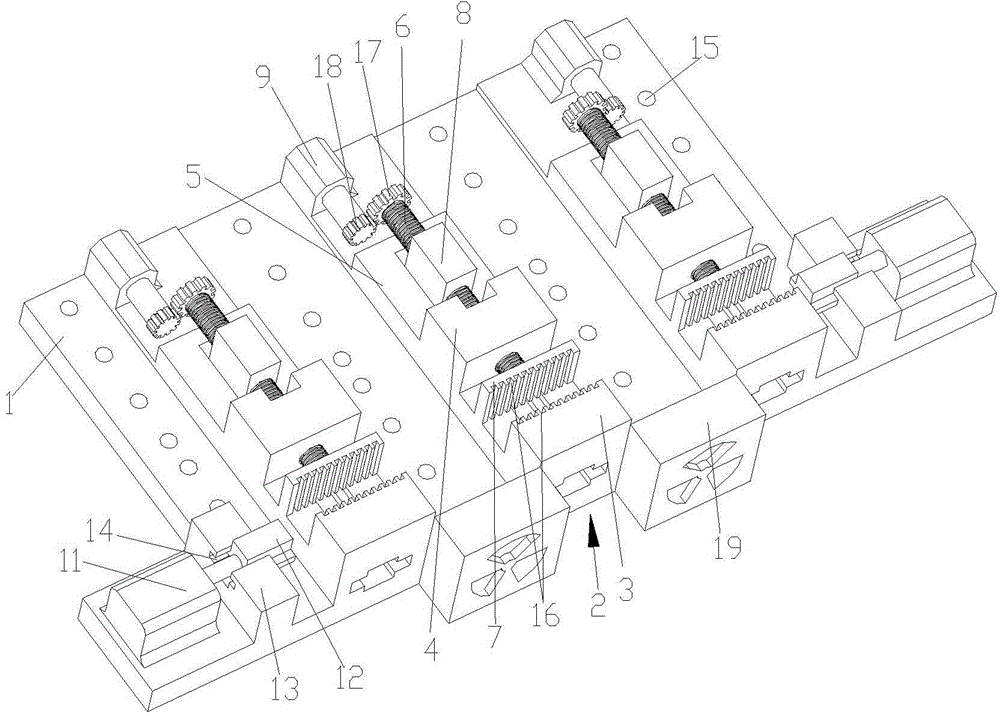 Air blowing clamp for numerical control machine tool