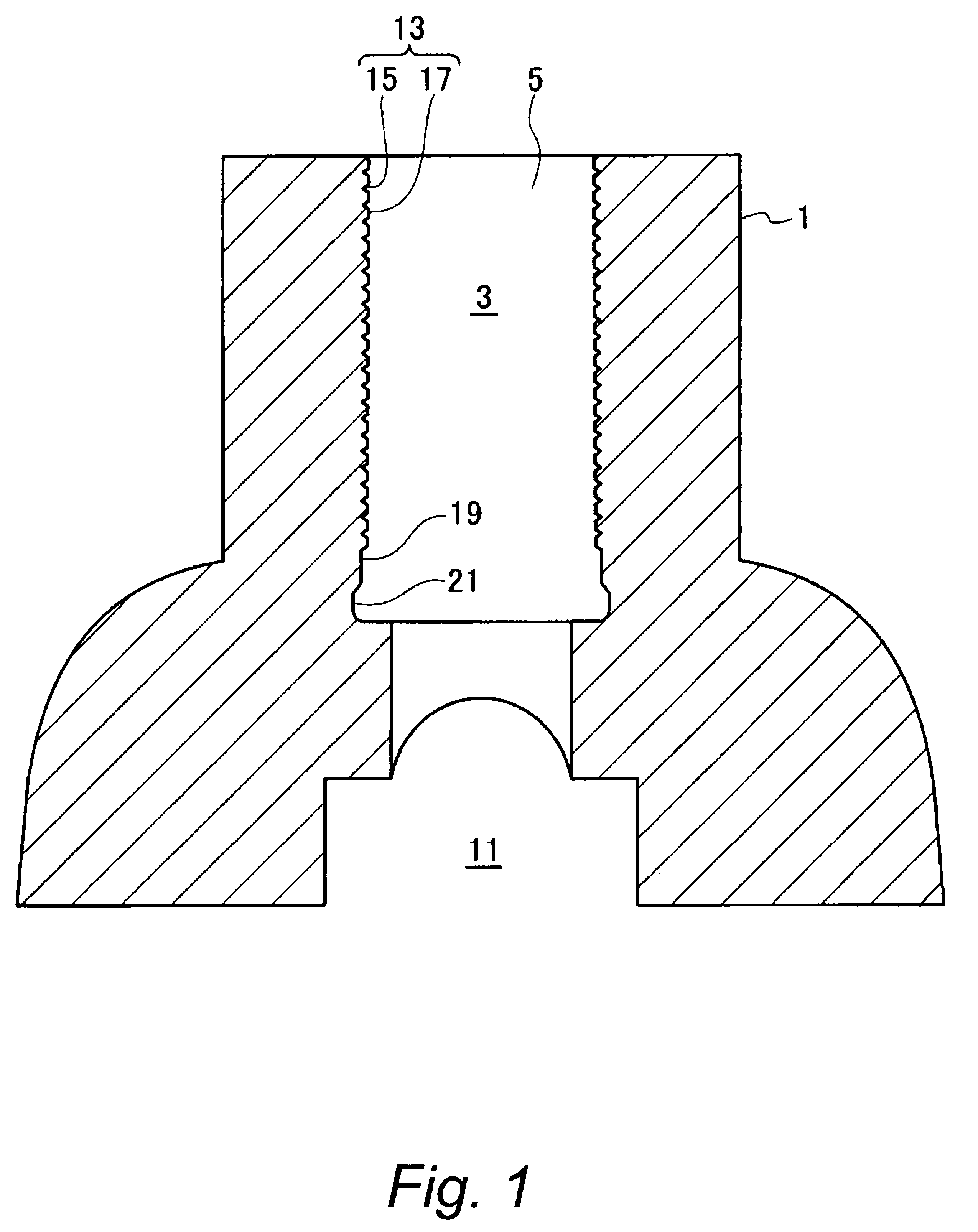 Cylindrical internal surface with thermally spray coating