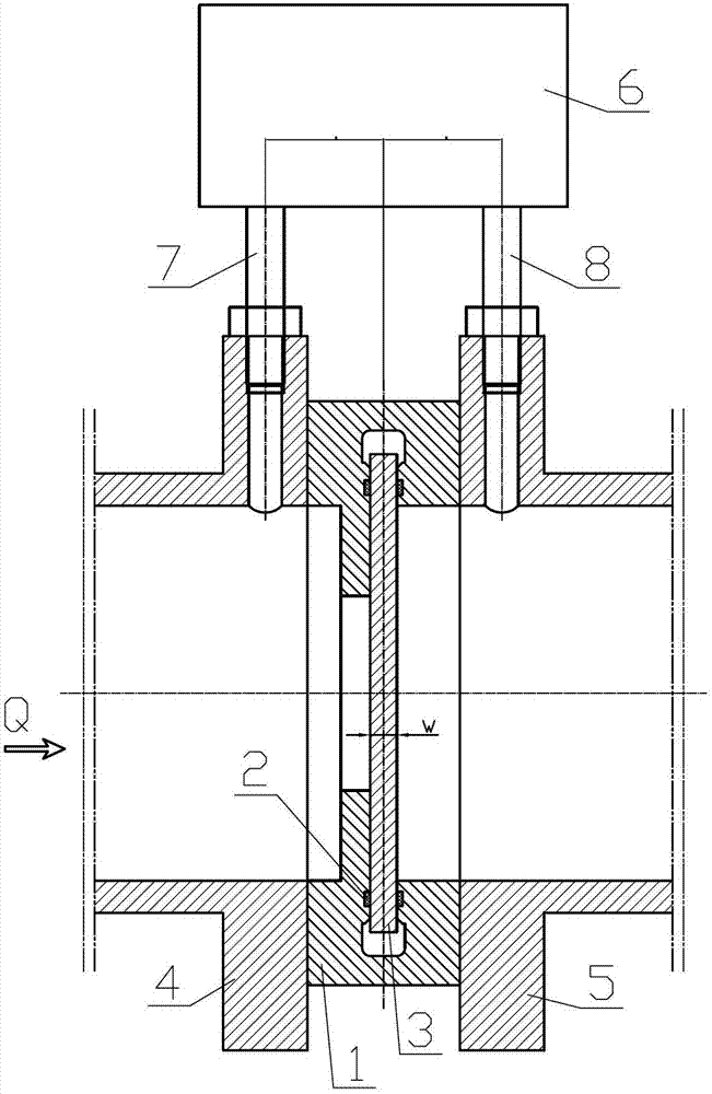 V-shaped valve for measuring and controlling flow