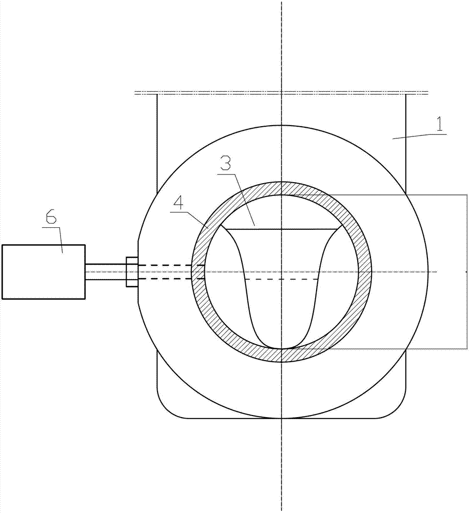 V-shaped valve for measuring and controlling flow
