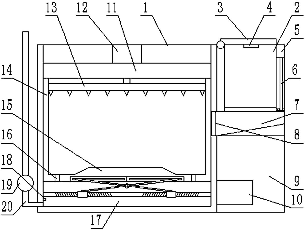 Intelligent compression-type urban garbage buried station