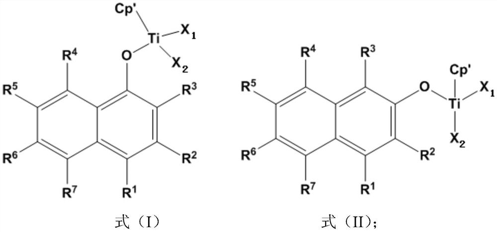 Naphthoxy mono-metallocene transition metal compound, catalyst composition containing same and application of catalyst composition