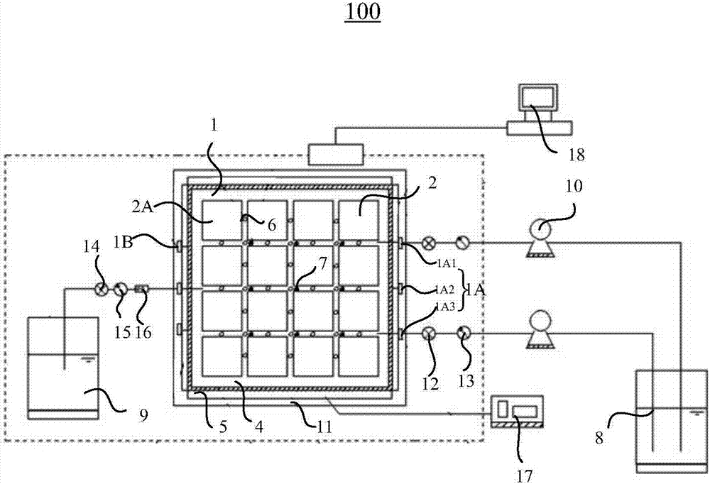 Simulation experiment device for enhanced geothermal system and method for testing reservoir stratum heat energy extracting rate of enhanced geothermal system by utilizing simulation experiment device