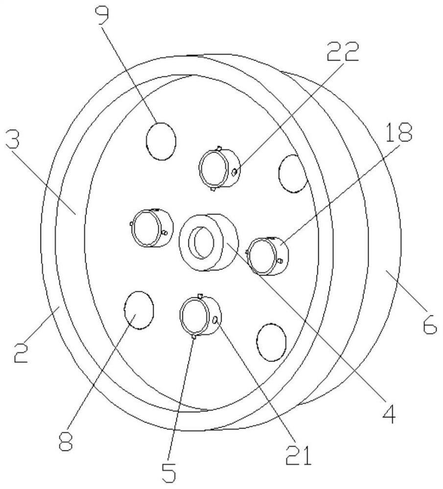 Device for visually detecting rubber ring of valve core sleeve