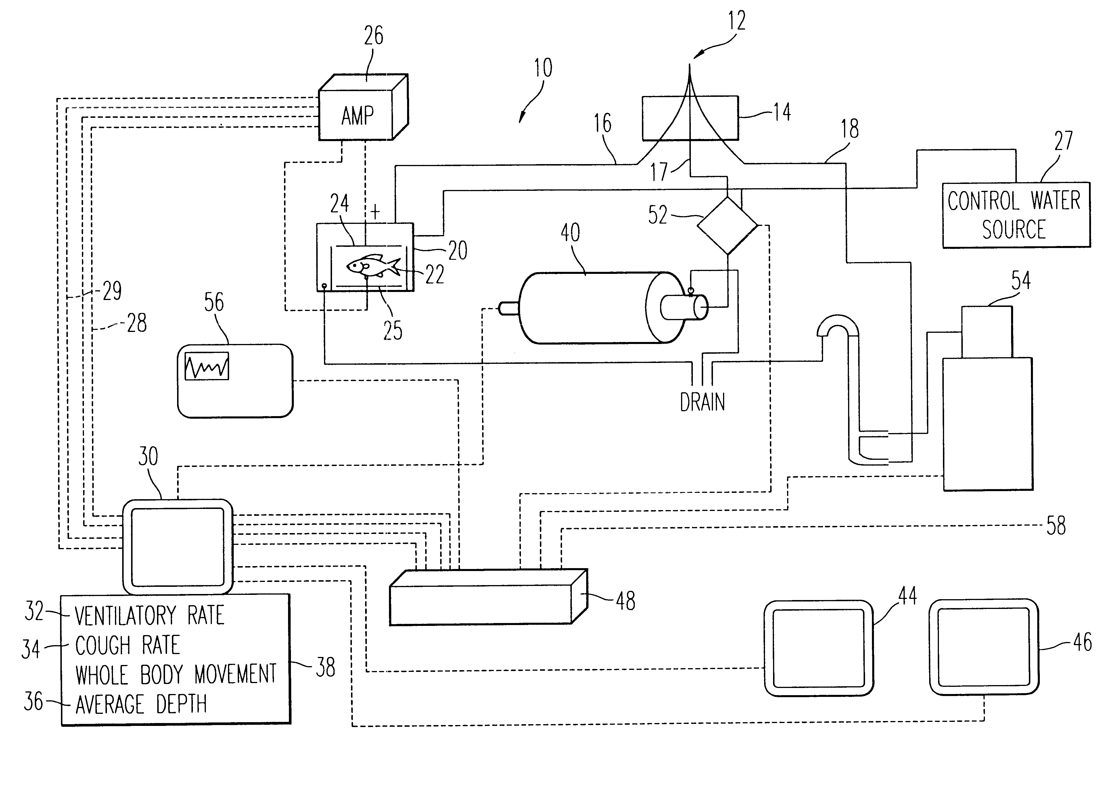 Apparatus and method for automated biomonitoring of water quality