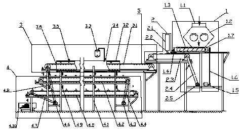 Automatic producing equipment for fish-shaped oat noodles