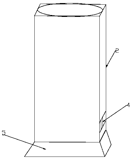 Portable precipitation measuring device of artificial rainfall device