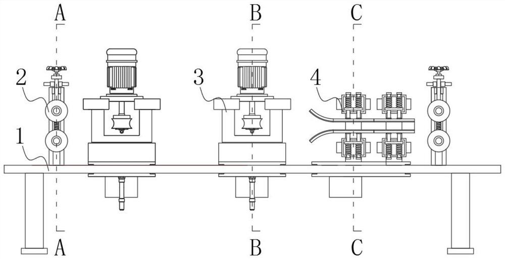 Multi-station and multi-direction integrated edge grinding system for sheet cold-rolled strip steel and control method