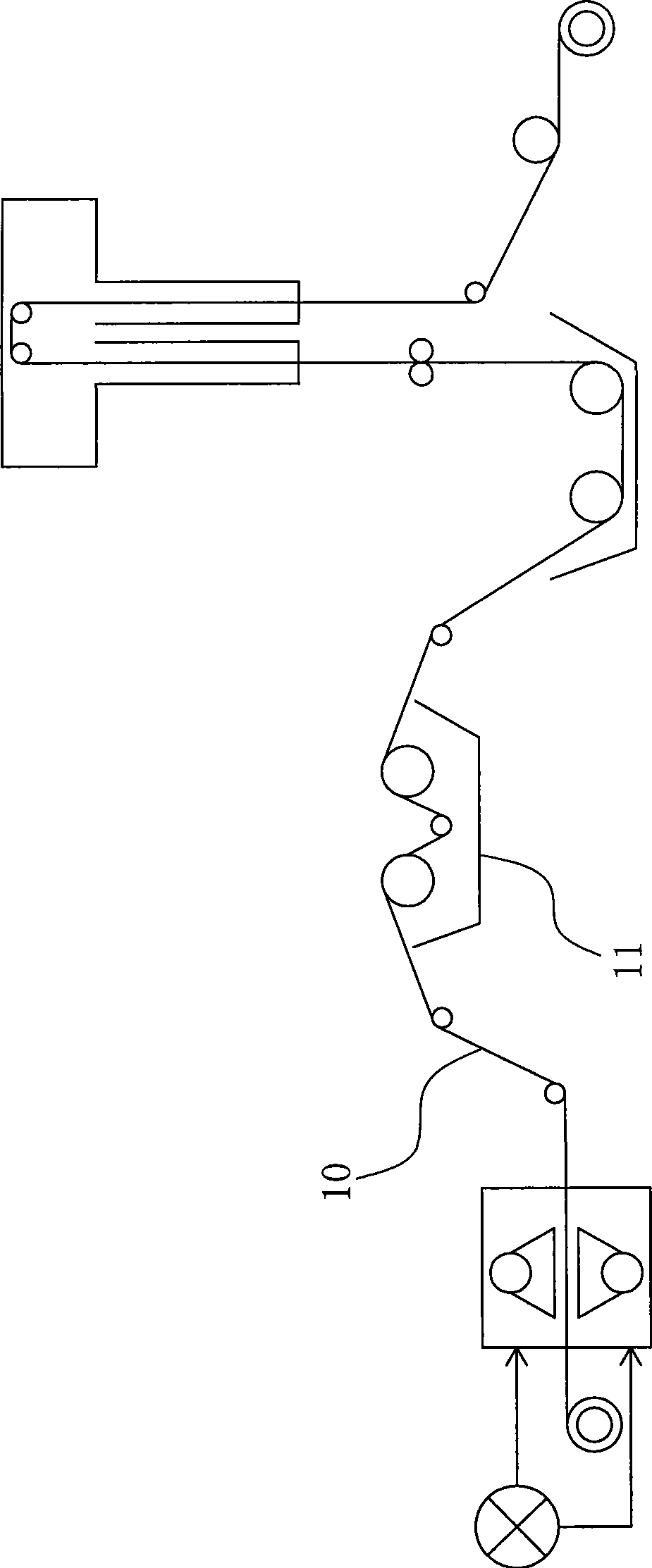 Method for producing semi-curing piece and device thereof