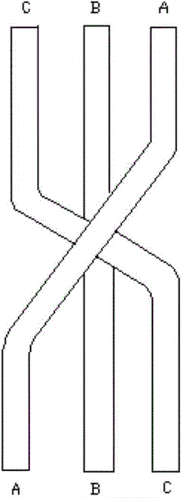 A method for phase commutation of insulating pipe bus