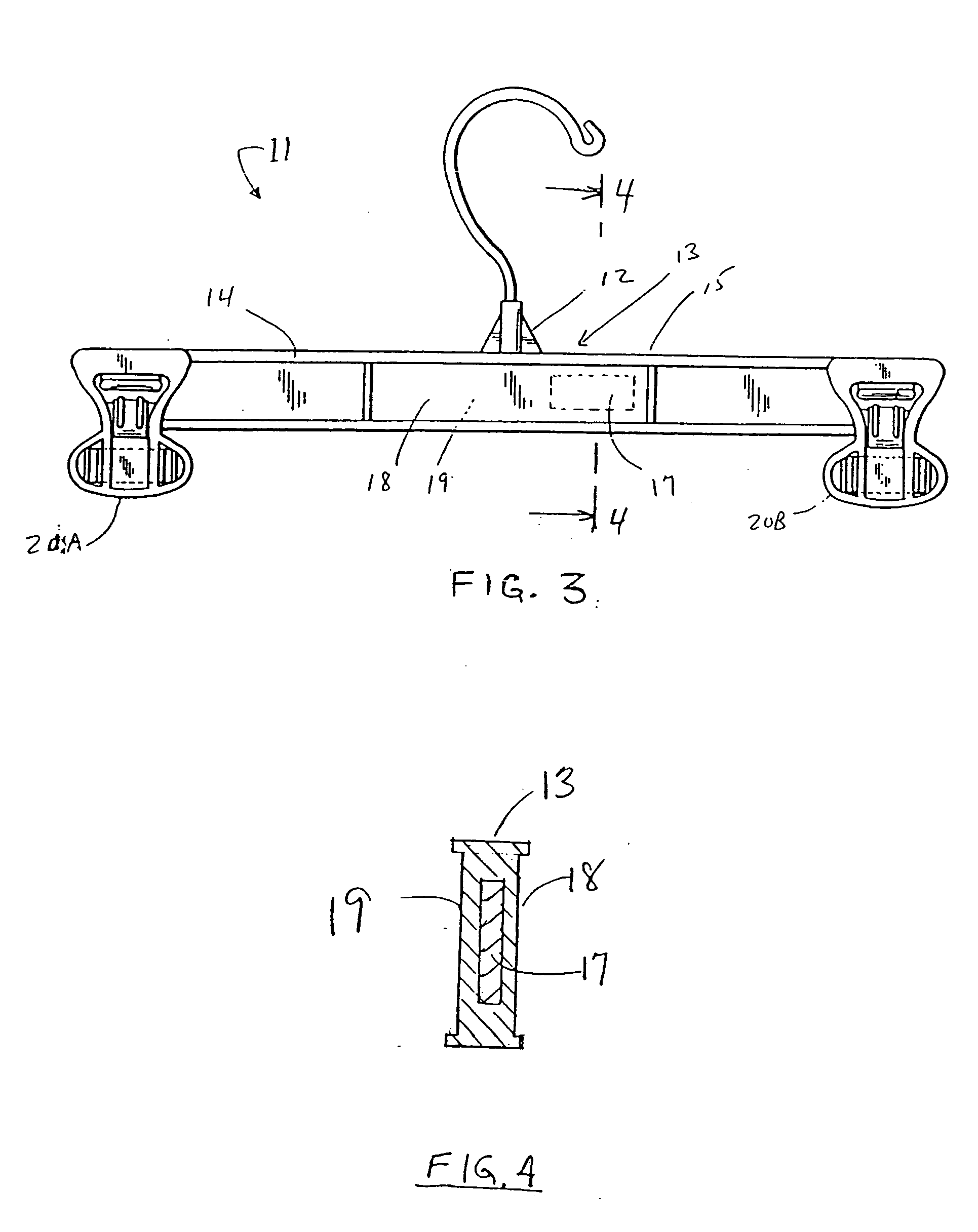 Injection molded garment hanger