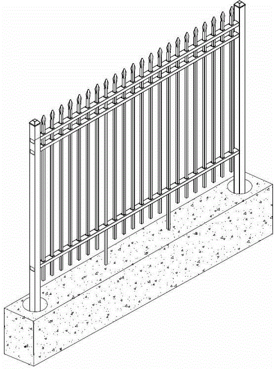 Fence piece and fence provided with fence piece