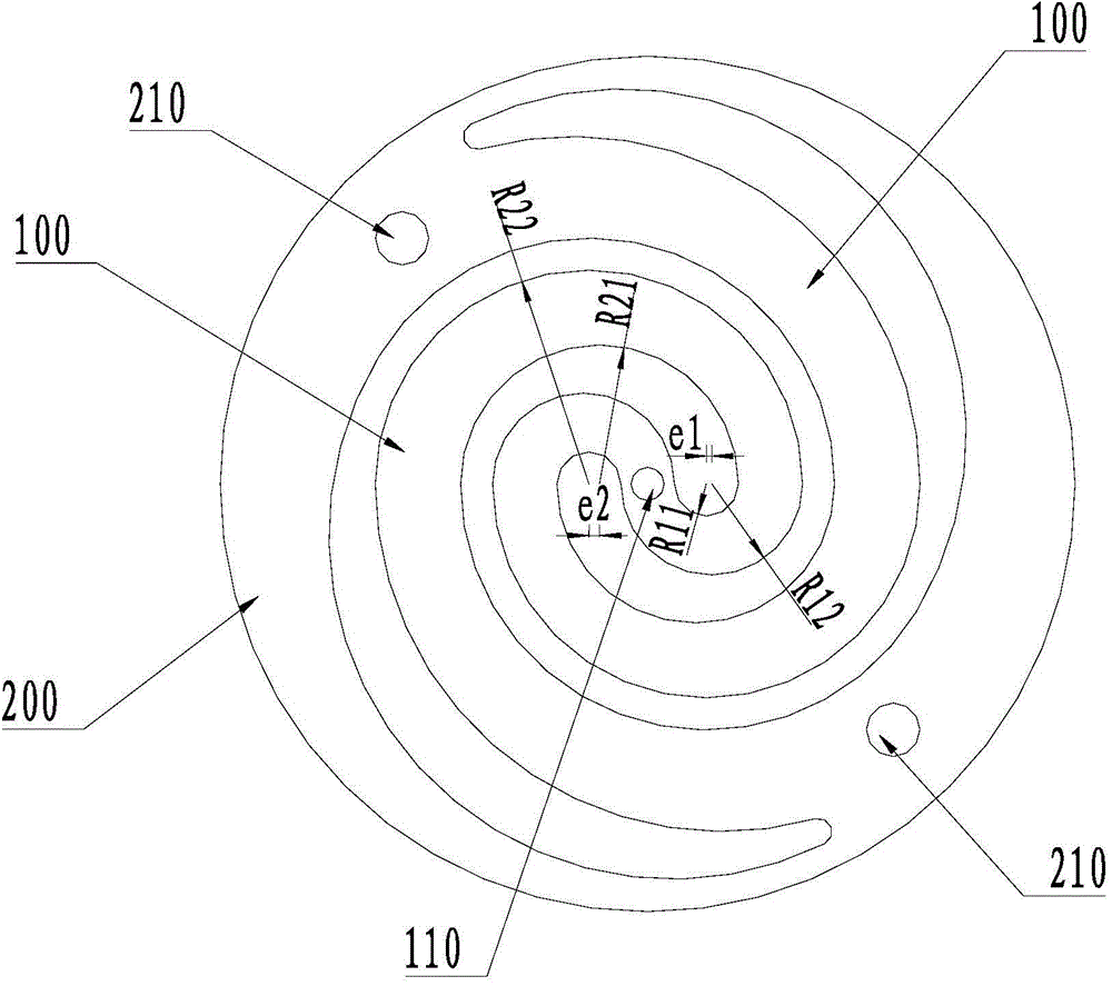 Plate spring, plate spring set and compressor