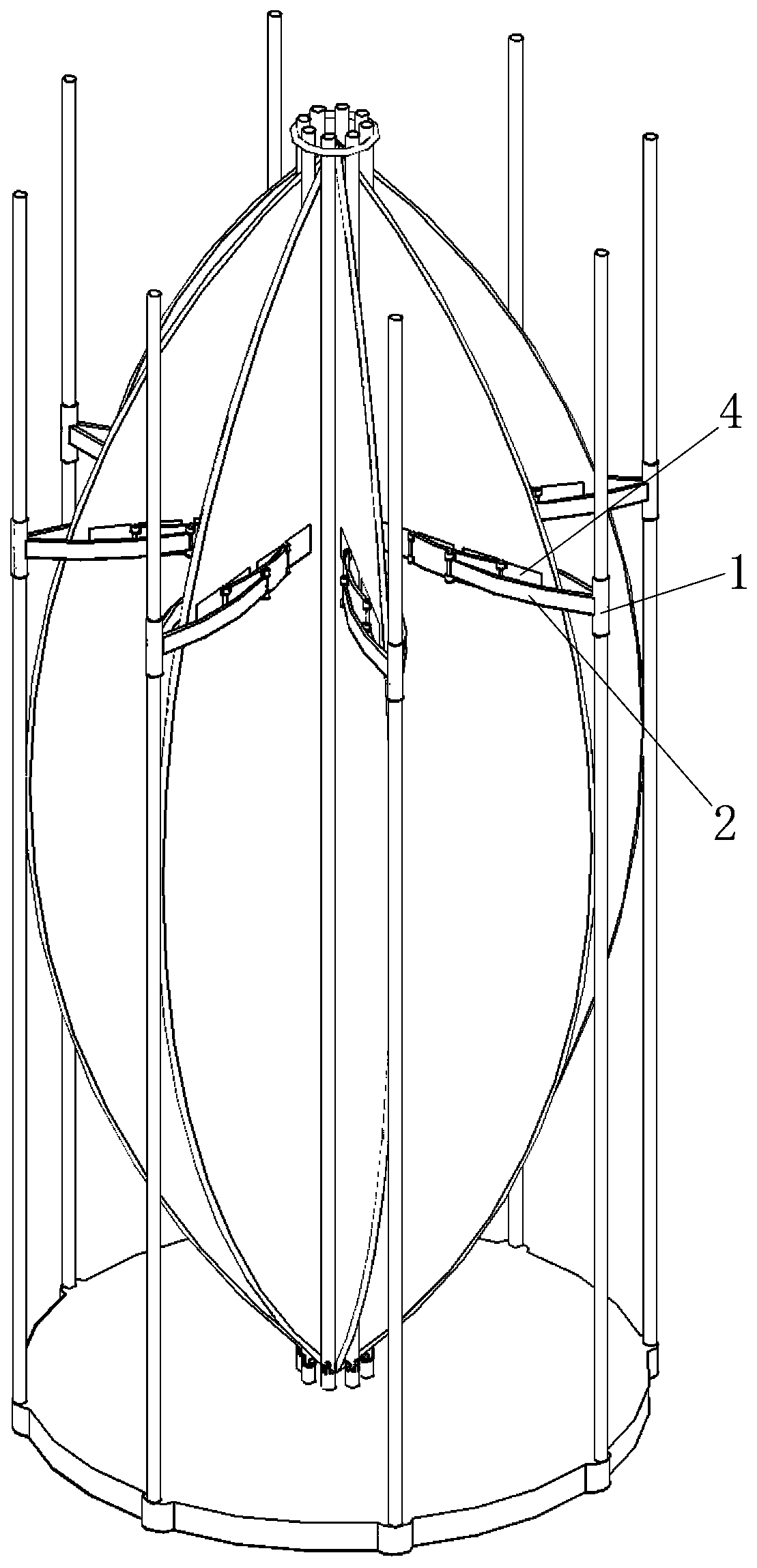 Auxiliary gripper for folding large balloons