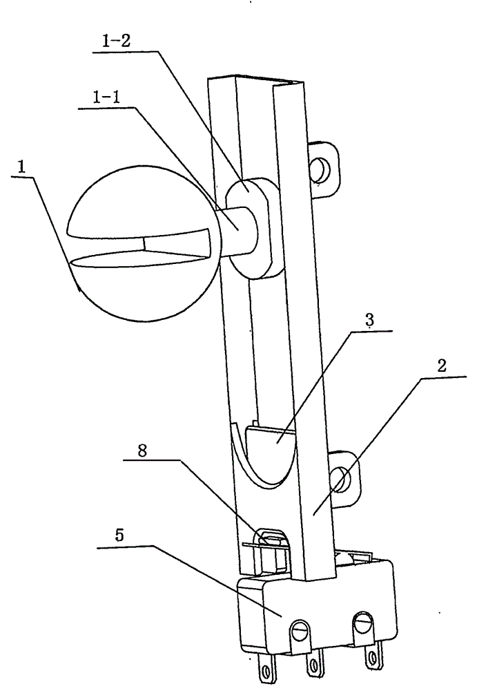 Double locking and electricity obtaining structure for door lock