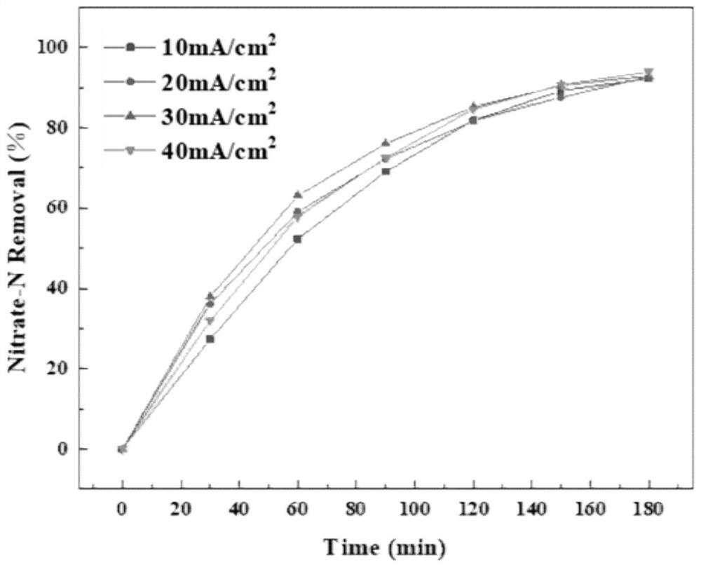 Copper-nickel-supported tio for reduction of nitrate nitrogen in water  <sub>2</sub> Nanotube Array Electrode