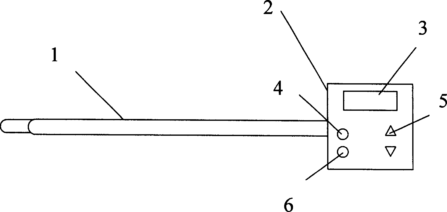 Mercury thermometer capable of setting measurement time