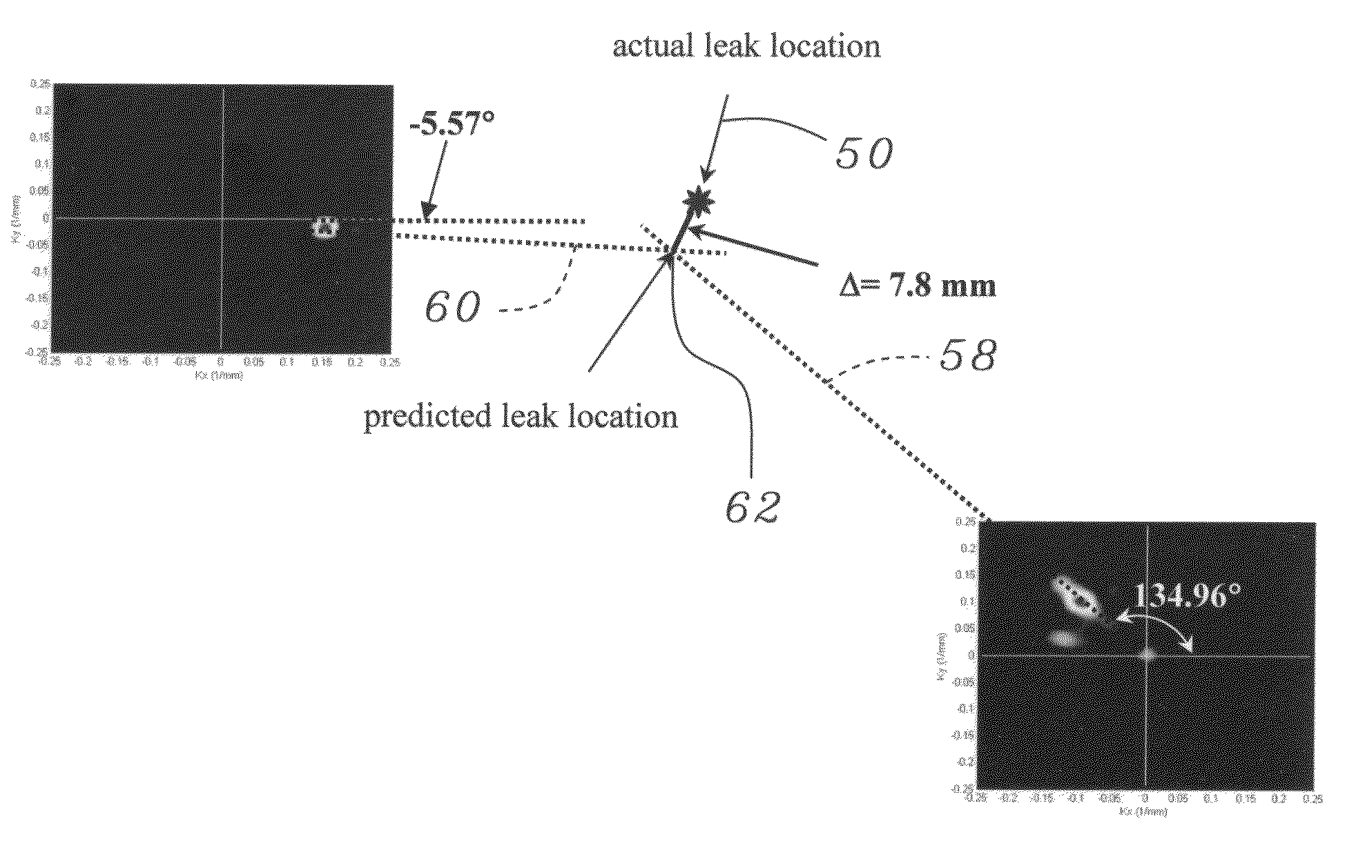 Leak detection using structure-borne noise