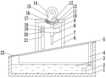 A cutting device for rice cake production