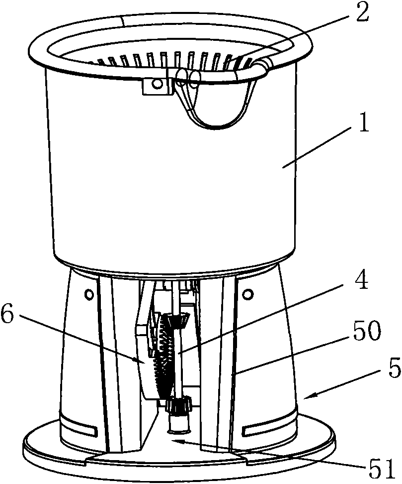 Transmission device of foot-operated washing machine