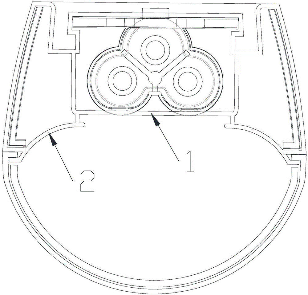 Lamp base of LED (light-emitting diode) lamp