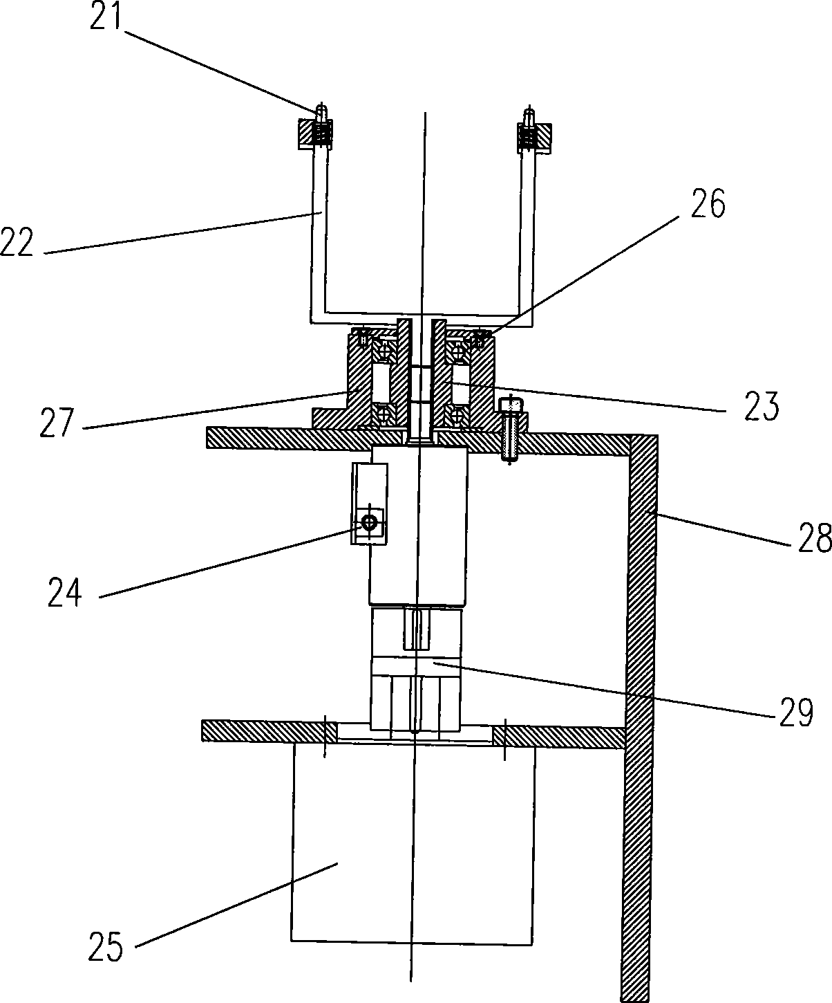 Vehicle main reducing gear pre-tighten device and pre-tighten method