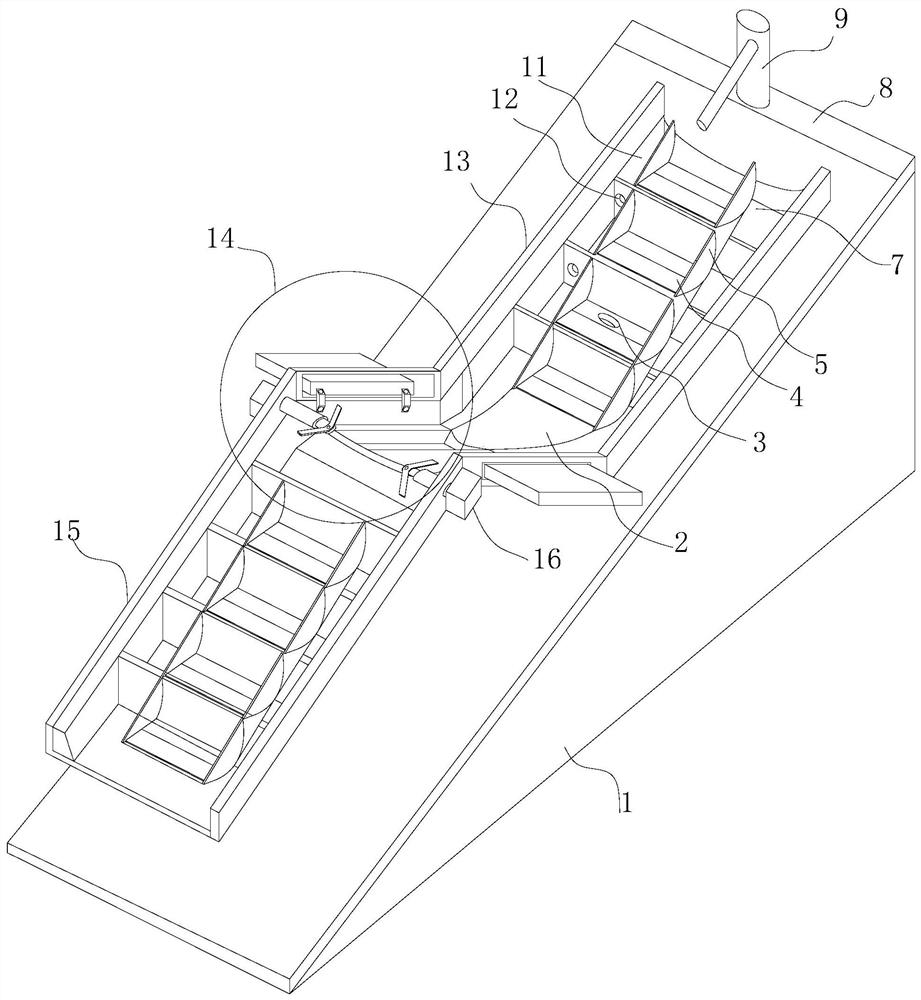 A continuous walnut shell breaking equipment