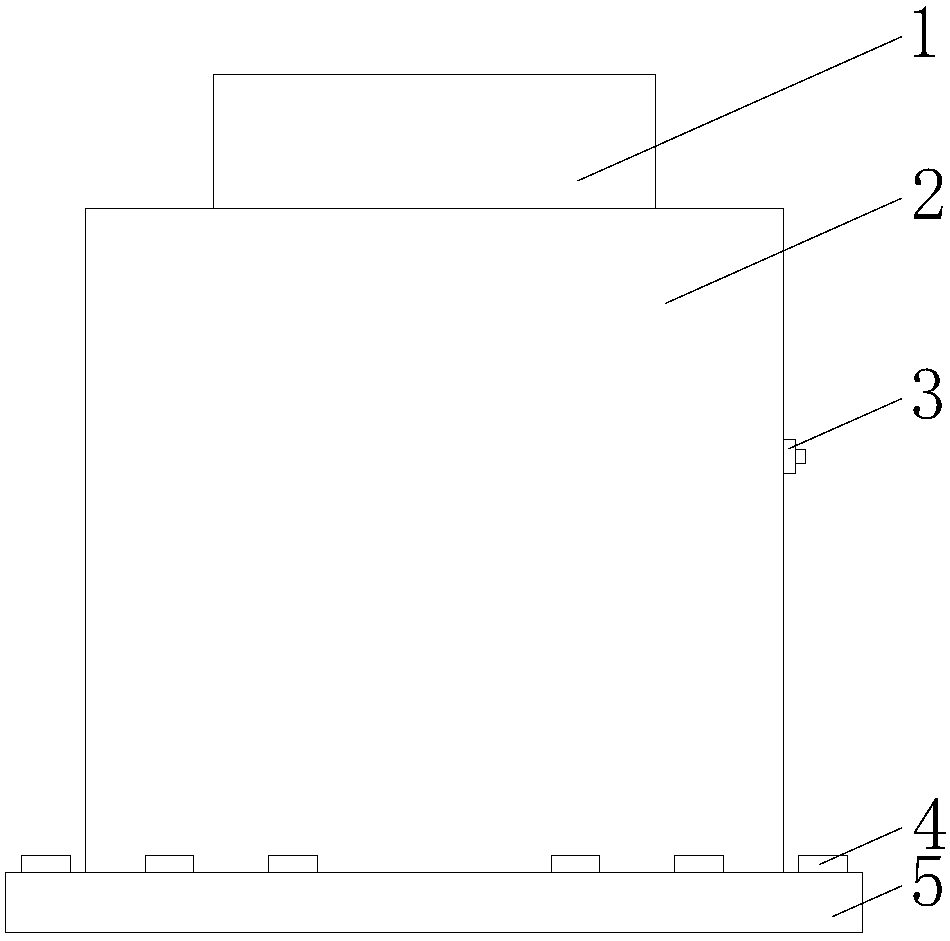 Engine vibration isolator used on engineering machinery