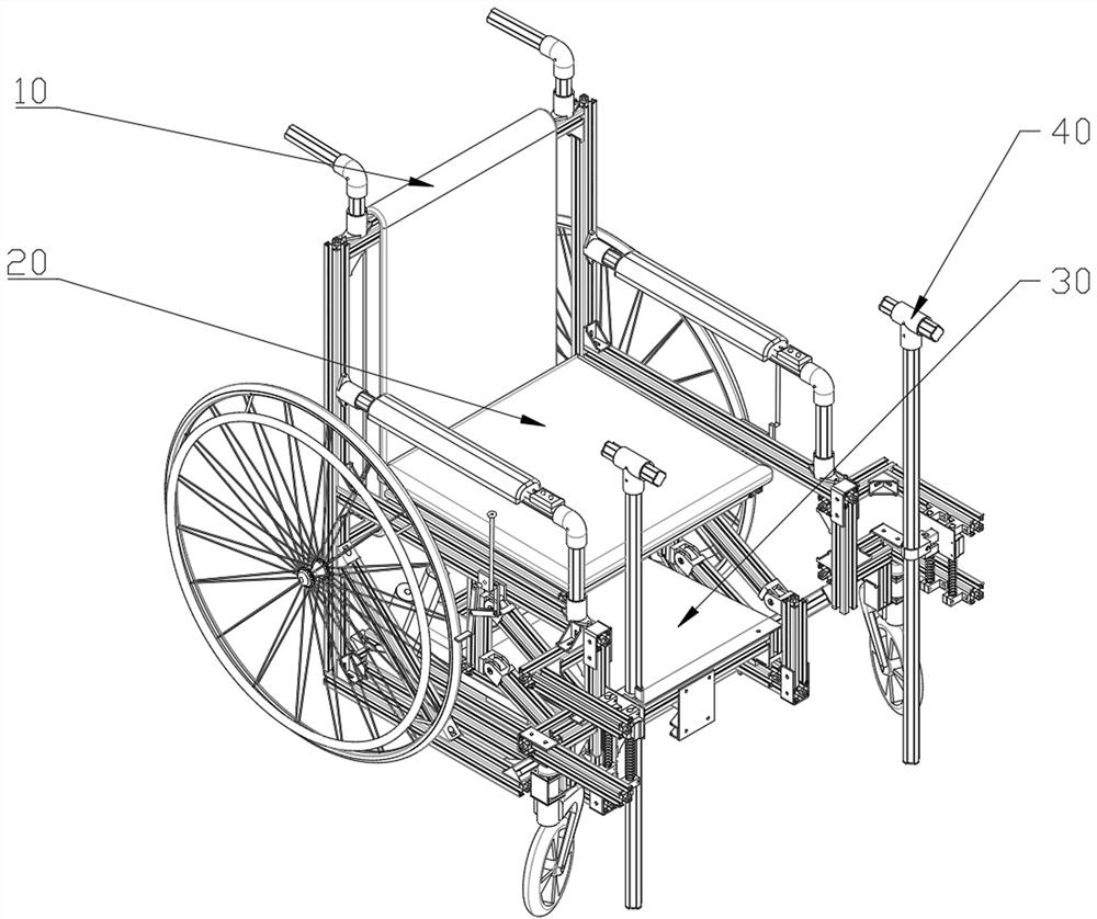 A kind of wheelchair that is convenient to get up and using method