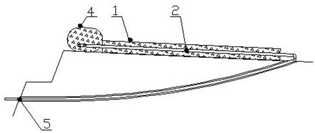 A method for building a dam with two-way permeation and reverse laying drainage prisms