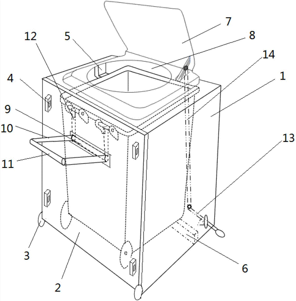 Separate collection assistive device of general garbage can