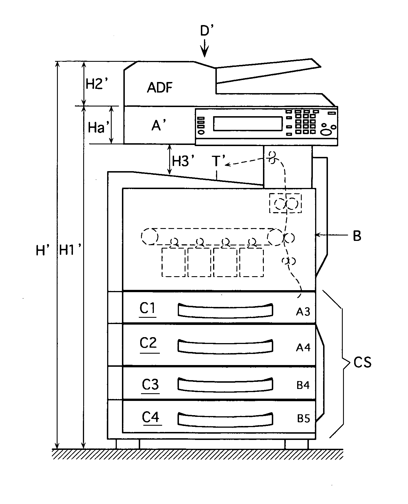 Box for image reading apparatus, image reading apparatus and image forming apparatus