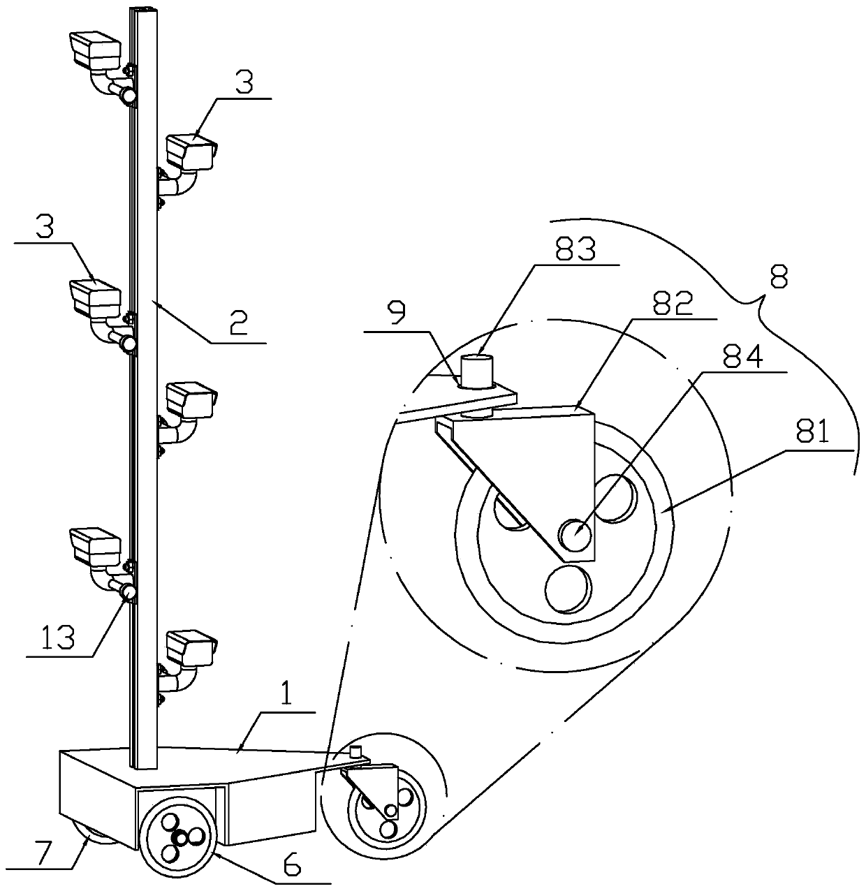 Smart inspection system for chickens raised in cages, and inspection control method of inspection robot thereof