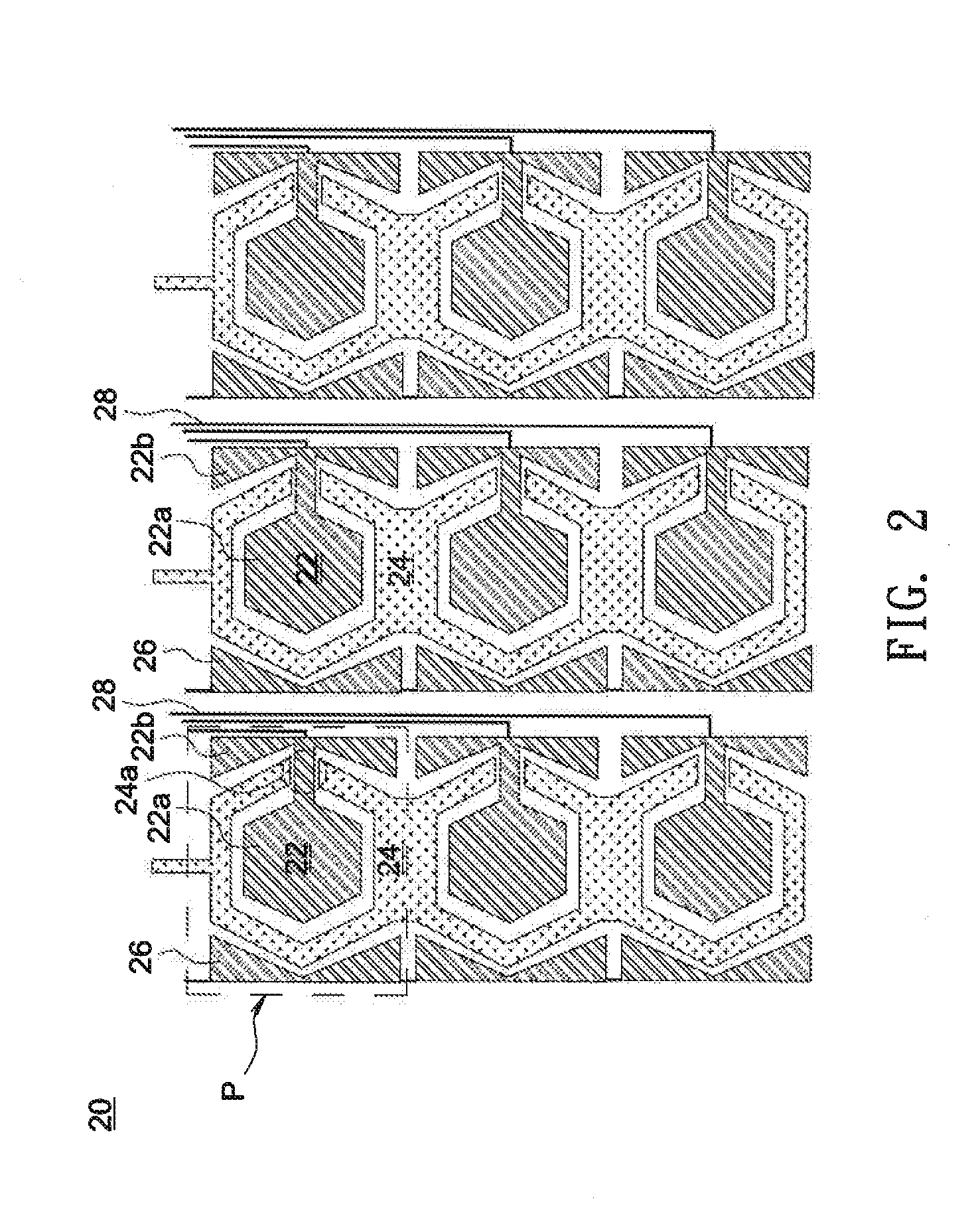 Touch-Sensing Electrode Structure and Touch-Sensitive Device