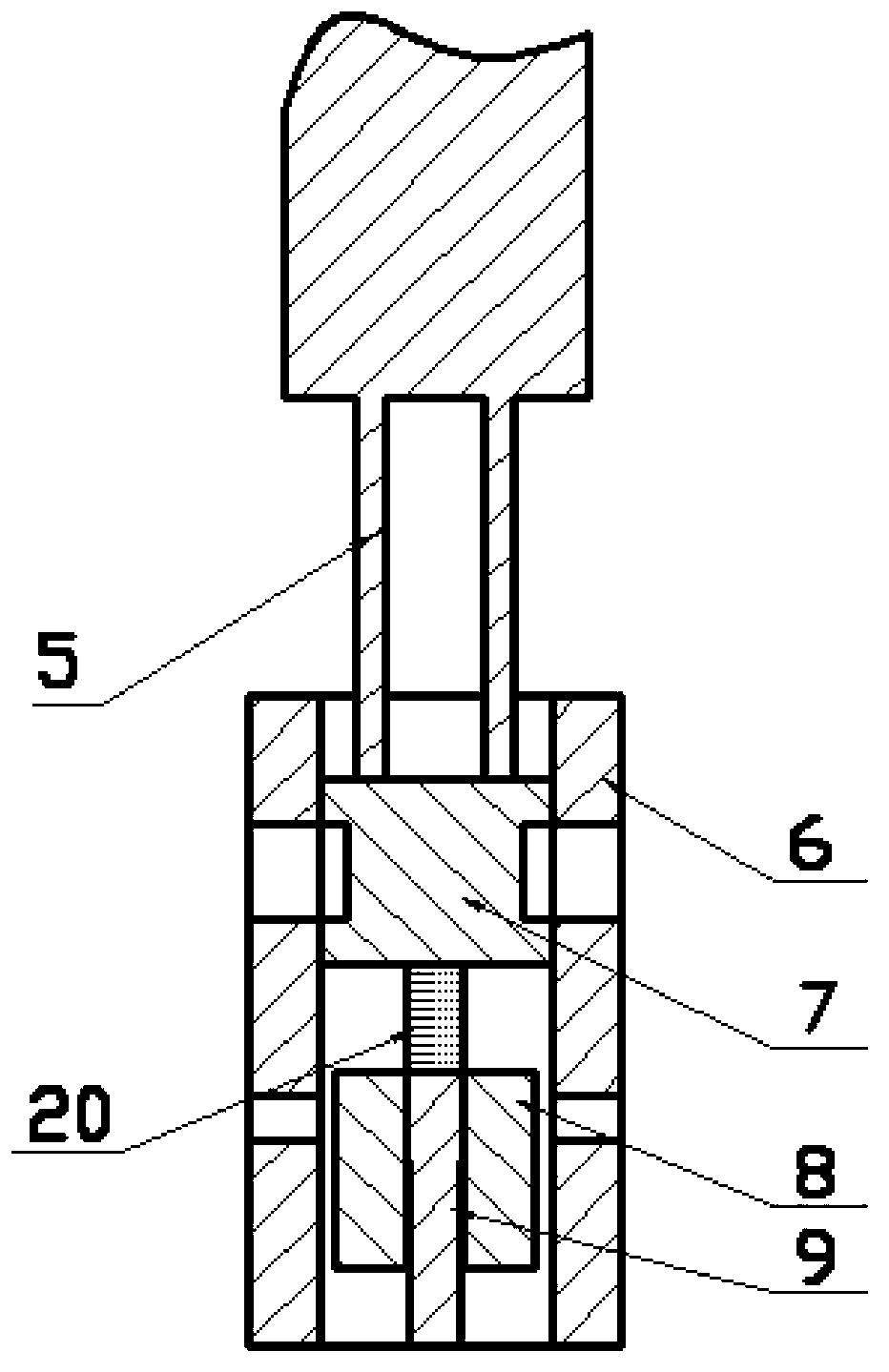 Double-acting type friction coefficient testing device and method