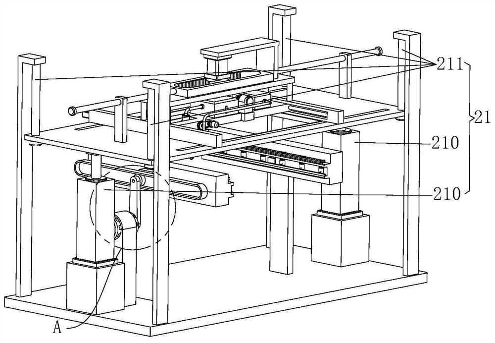 Circuit board glue printing device capable of automatically overturning