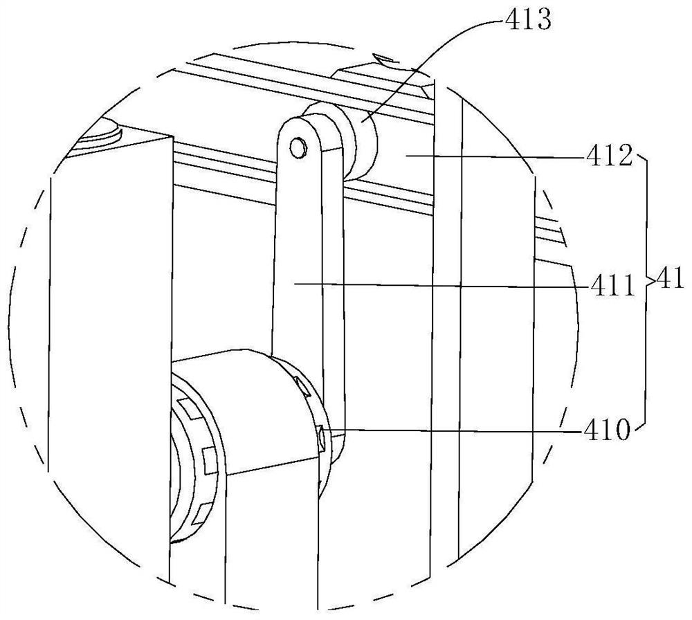 Circuit board glue printing device capable of automatically overturning