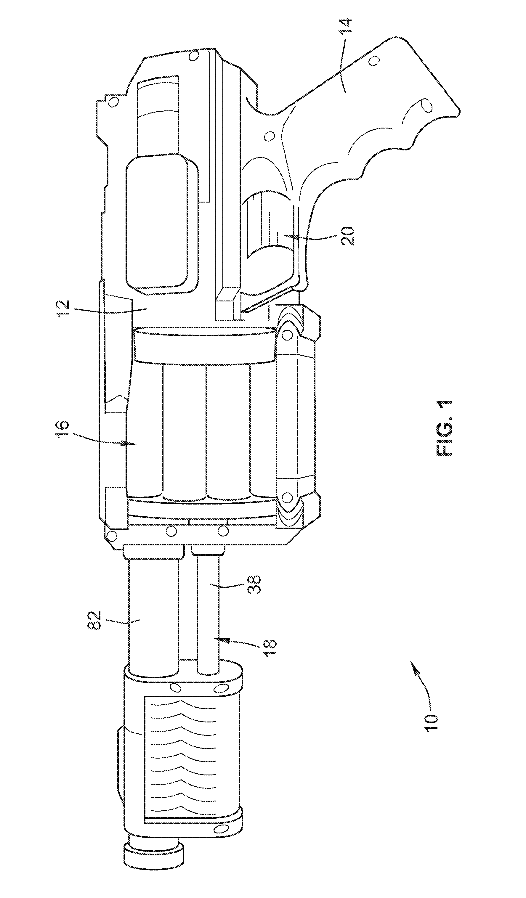 Toy employing central shaft cocking mechanism for rapid fire projectile launching and method thereof