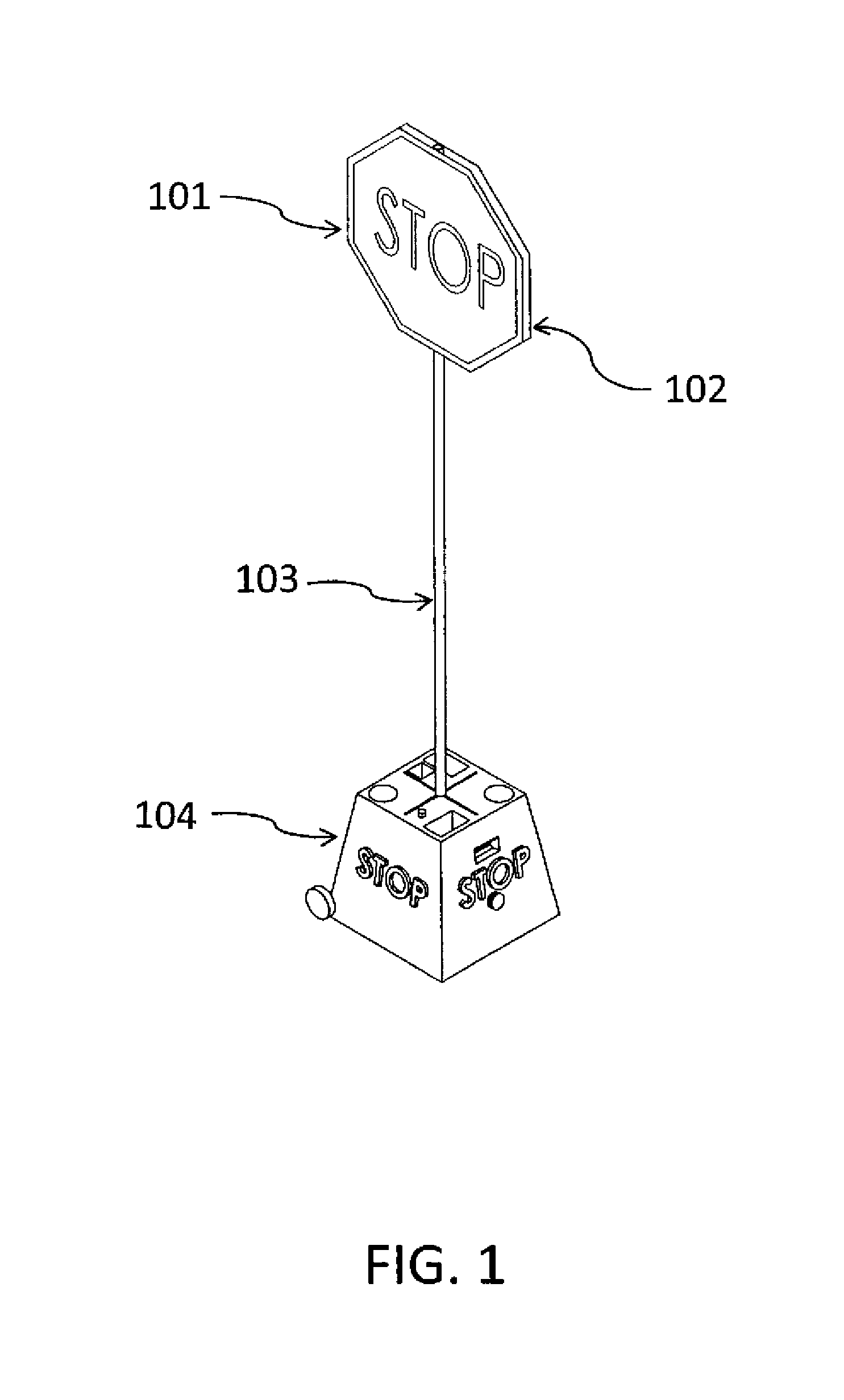 Traffic sign and safety stand