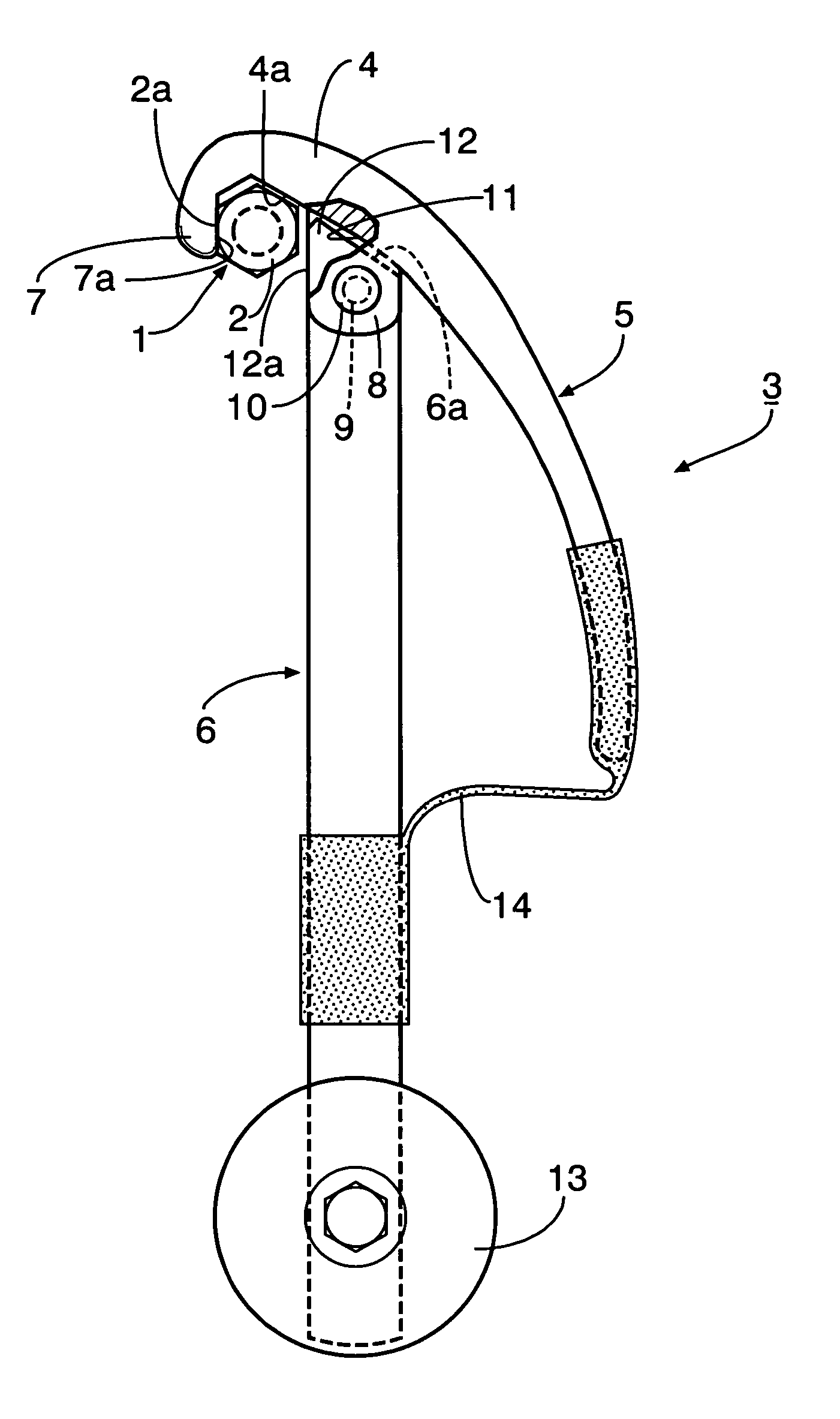 Rotatively operating tool for rotatively operated member having a pair of engaging surfaces