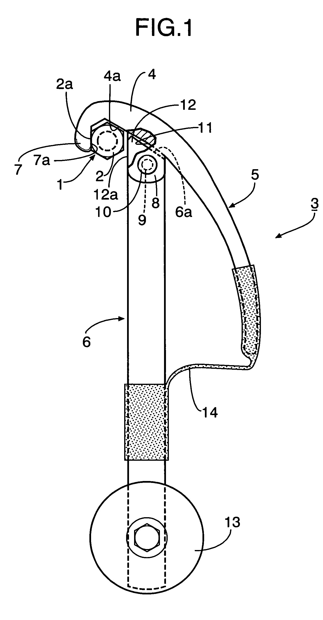 Rotatively operating tool for rotatively operated member having a pair of engaging surfaces