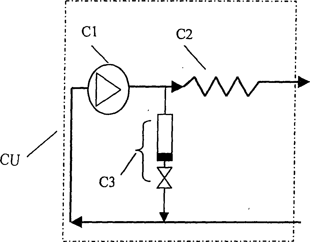 Iterative cooling system refrigerated via mixed work medium for throttling and low temperature eddy expansion