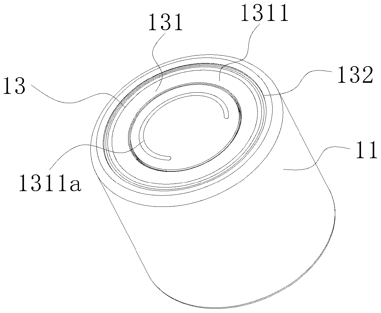 Battery structure with cover cap bracket