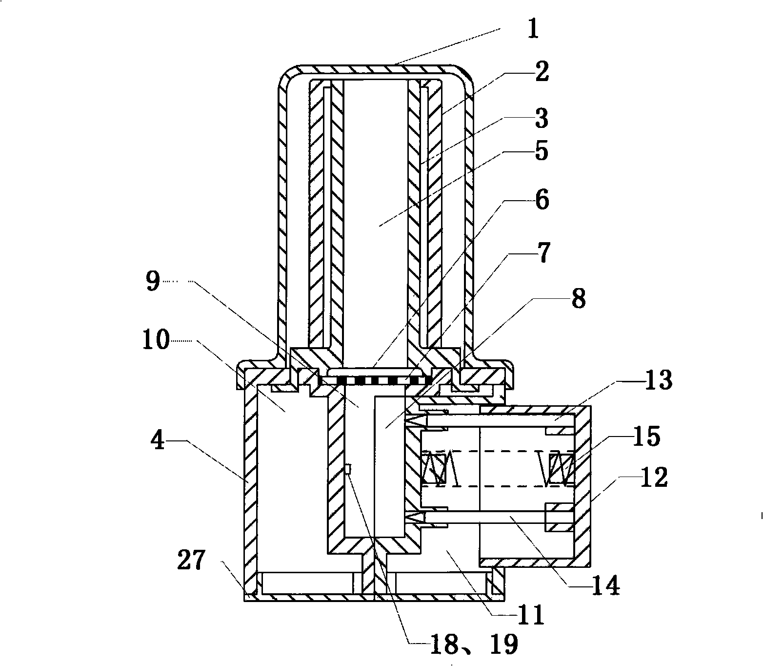 Capsule type inhalation dust cloud agent