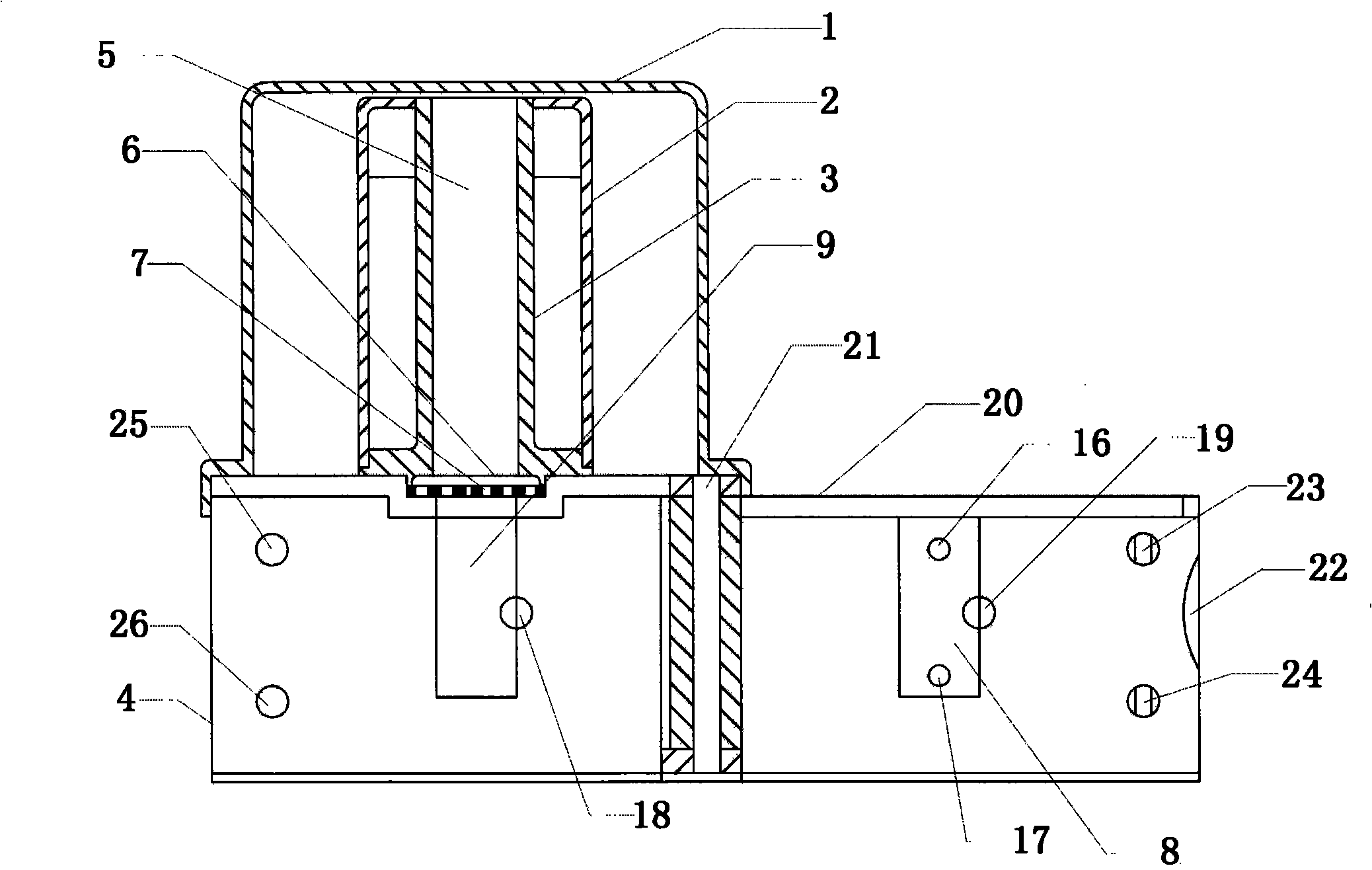 Capsule type inhalation dust cloud agent